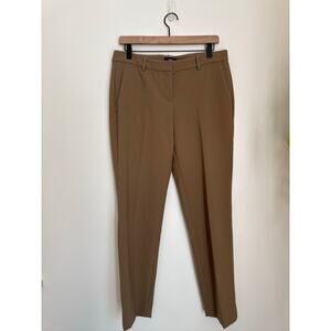 Theory Testra 2 Faded Wool Trouser Pants in Tan, Size 6
